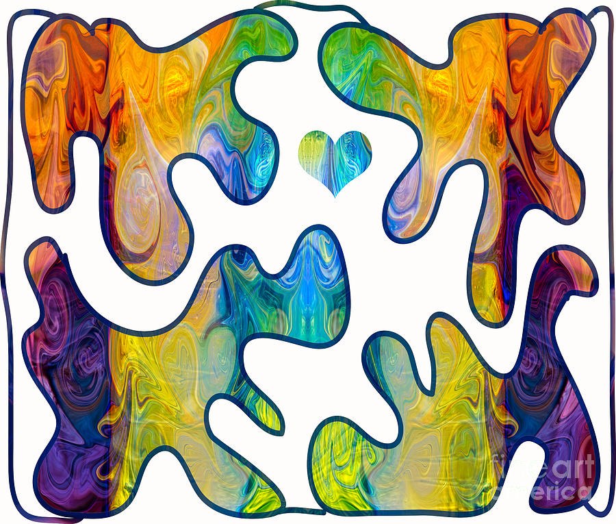 Lost In Translation Abstract Drawing Art by Omaste Witkowski by Omaste Witkowski