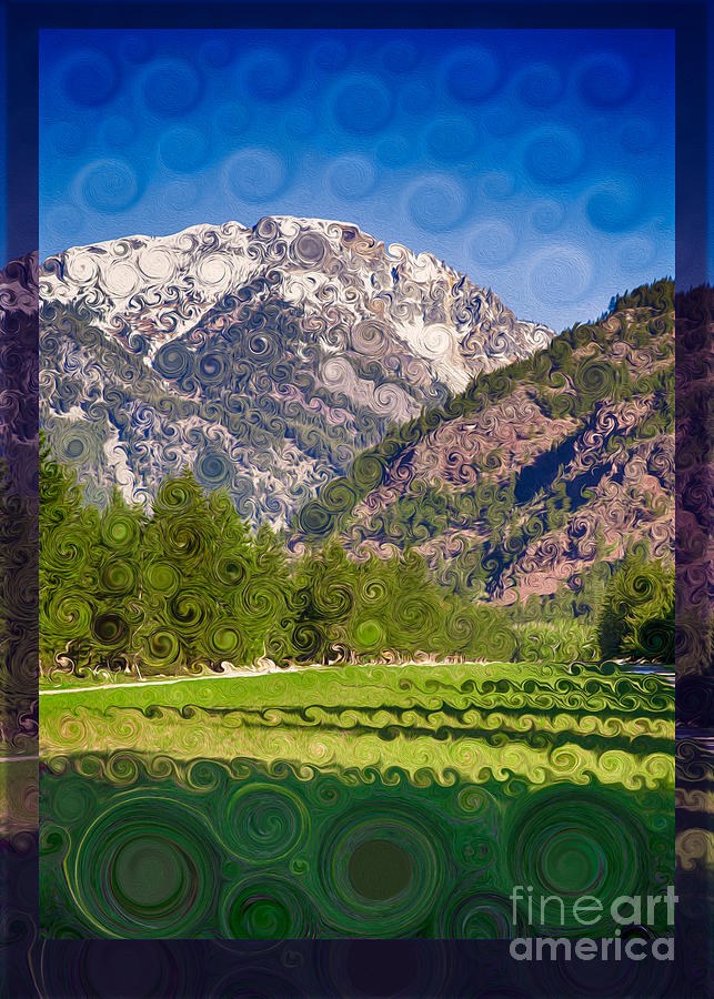 Swirling Summit, Mountain Meadow in Spirals by Omaste Witkowski