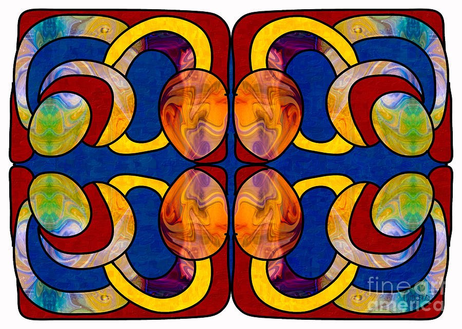 Love and Commitment Abstract Bliss Art by Omashte by Omaste Witkowski