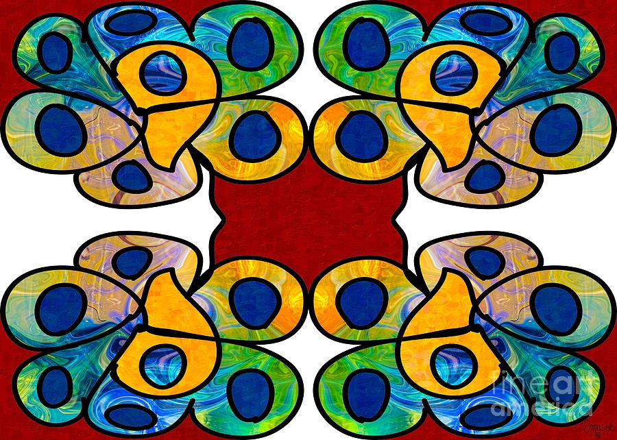 Loving Rainbows Abstract Bliss Artwork by Omashte by Omaste Witkowski