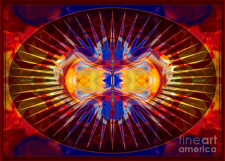 Loving Right Now Abstract Shapes Artwork by Omaste Witkowski