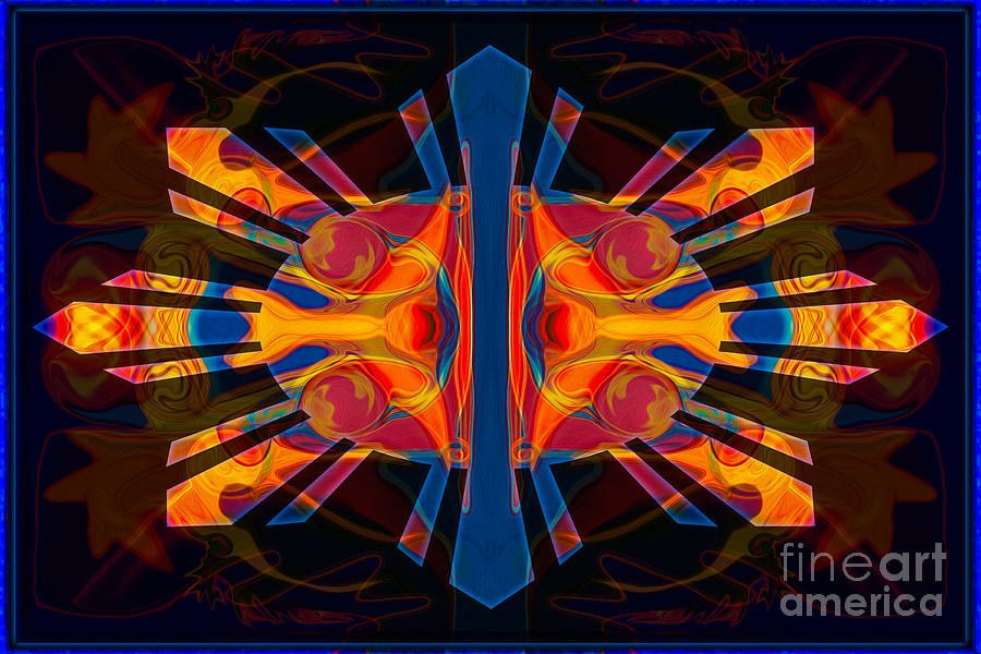 Marking Time Into Space Abstract Spiritual Artwork by Omaste Witkowski