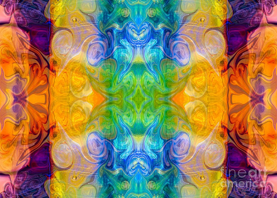 Marrying A Rainbow Abstract Bliss Art by Omashte by Omaste Witkowski