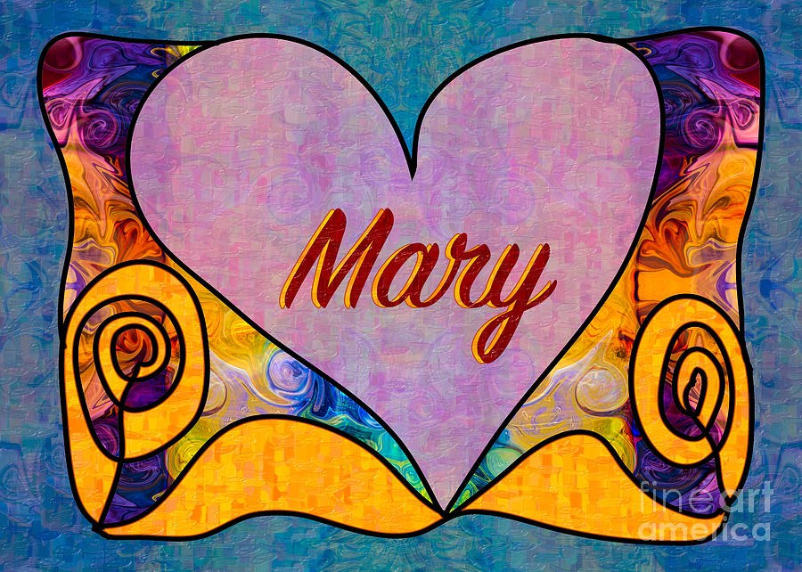 Mary Abstract Greeting Card Artwork by Omaste Witkowski by Omaste Witkowski