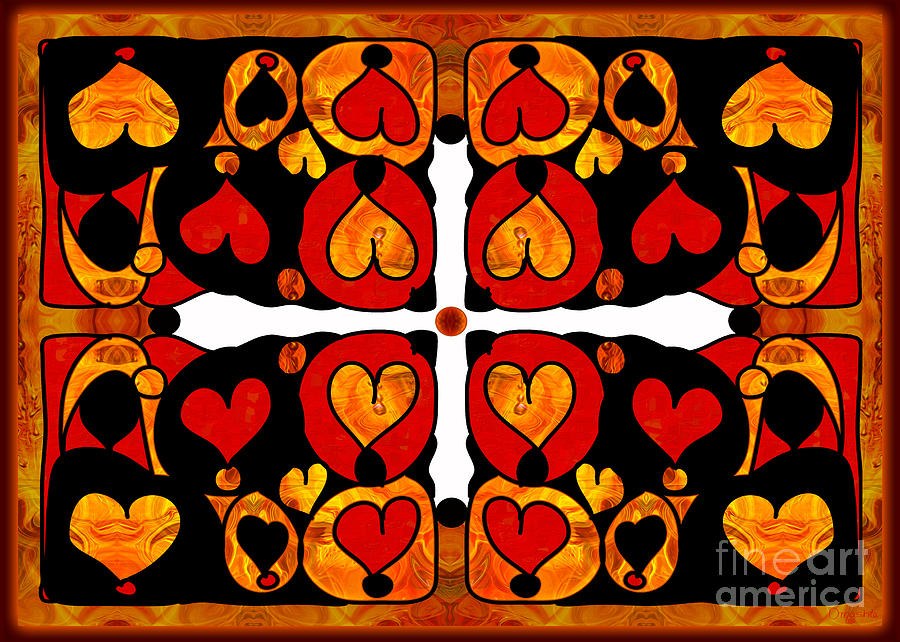 Merging Lives Abstract Bliss Art by Omashte by Omaste Witkowski