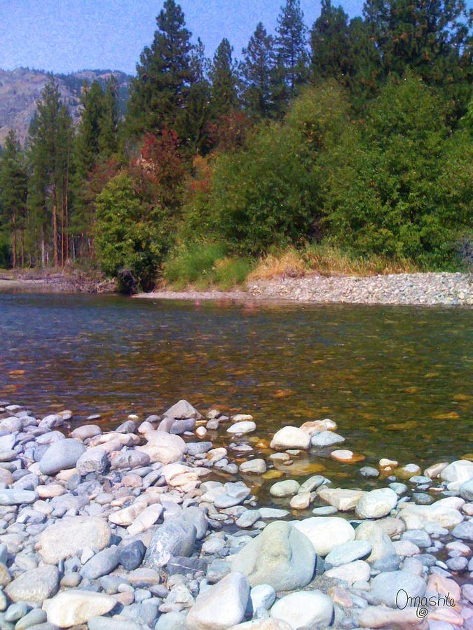 Methow River In Mazama Landscape Photography by Omashte by Omaste Witkowski