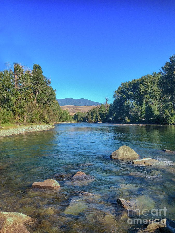Methow River Rocks Landscape Photography by Omashte by Omaste Witkowski