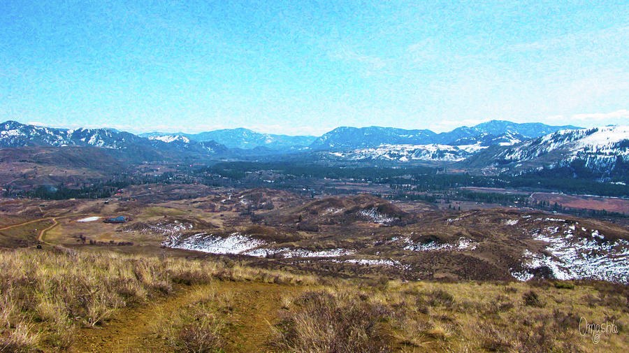Methow Valley From Above Winthrop Landscape Photography by Omash by Omaste Witkowski