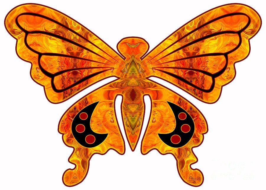 Monarch Exploring Life Abstract Butterflies by Omashte by Omaste Witkowski