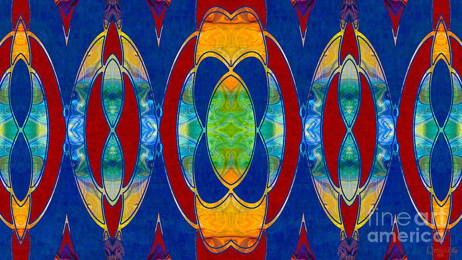 Mounted On A Wall Abstract Bliss Art by Omashte by Omaste Witkowski