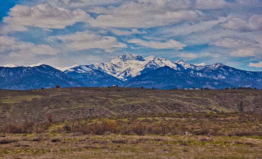 Mt Gardner in the Springtime by Omaste Witkowski