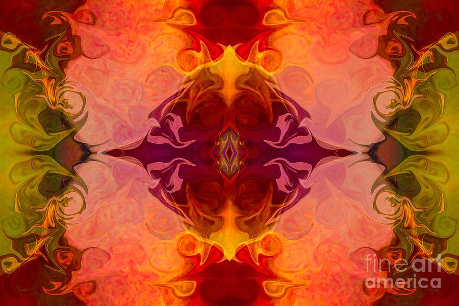 Multilayered Realities Abstract Pattern Artwork by Omaste Witkow by Omaste Witkowski