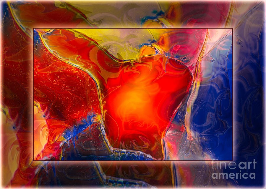 My Heart on my Sleeve an Abstract Painting by Omaste Witkowski