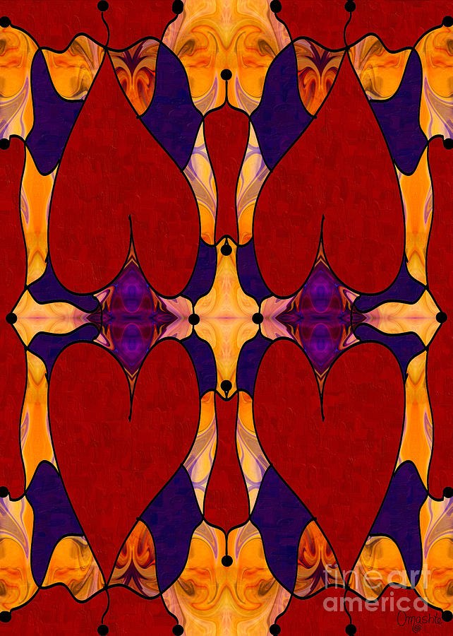 My Love Is Alive Abstract Bliss Art by Omashte by Omaste Witkowski