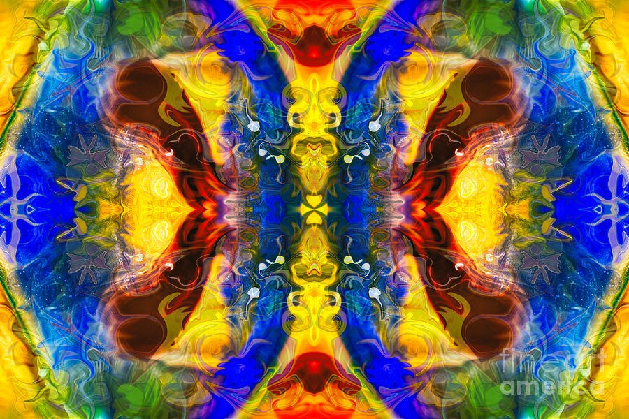 Mysterious Dimensions Abstract Pattern Artwork by Omaste Witkowski by Omaste Witkowski