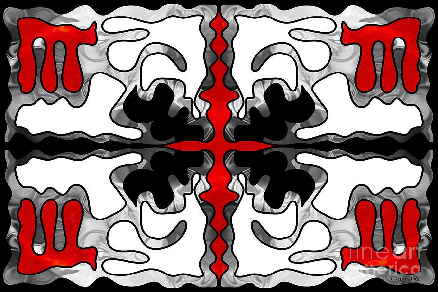 Natural Chaos Abstract Bliss Design by Omashte by Omaste Witkowski