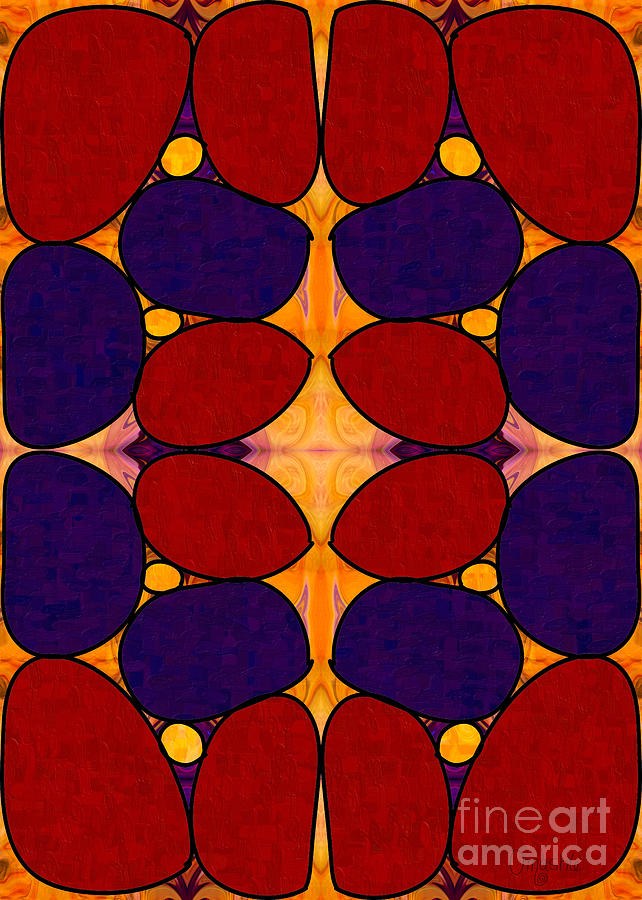 Naturally Dimensional Abstract Bliss Art by Omashte by Omaste Witkowski