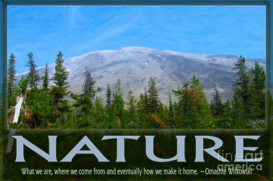 Nature In All of Us Spiritual Artwork by Omashte by Omaste Witkowski