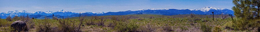 North Cascades Panorama Methow Valley Washington by Omaste Witkowski