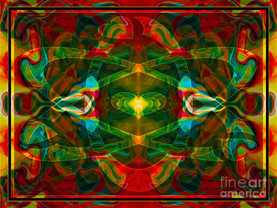 Nuclear Emotions Abstract Symbol Artwork by Omaste Witkowski by Omaste Witkowski