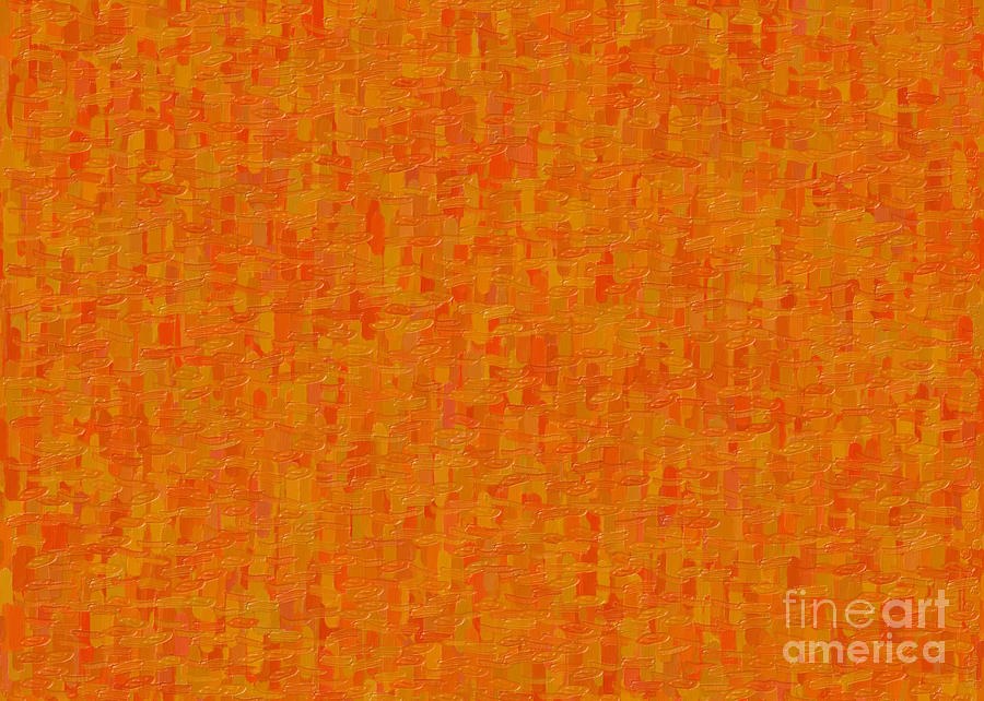 Orange Origins Abstract Organic Art by Omaste Witkowski by Omaste Witkowski