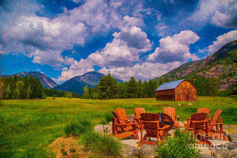 Outdoor Spaces An Abstract Landscape by Omaste Witkowski by Omaste Witkowski
