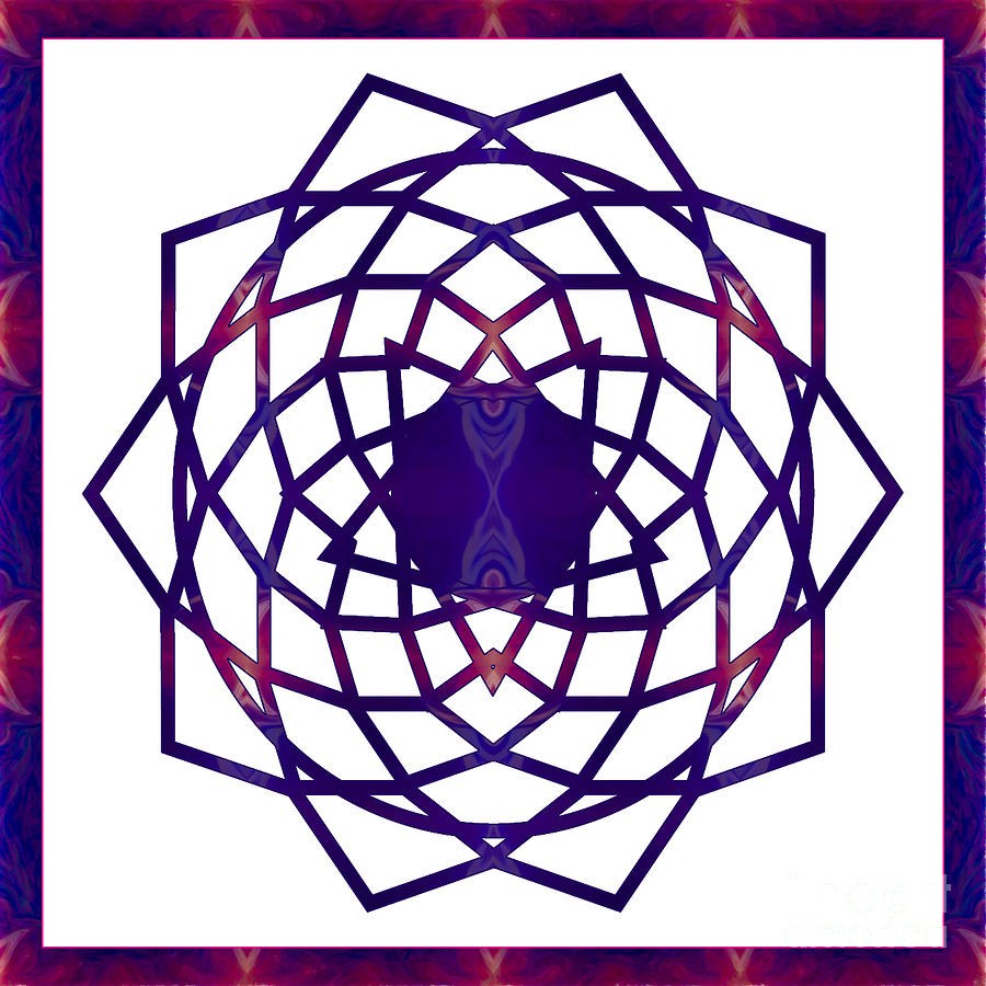 Passionate Purple Prayers Abstract Chakra Art by Omaste Witkowsk by Omaste Witkowski