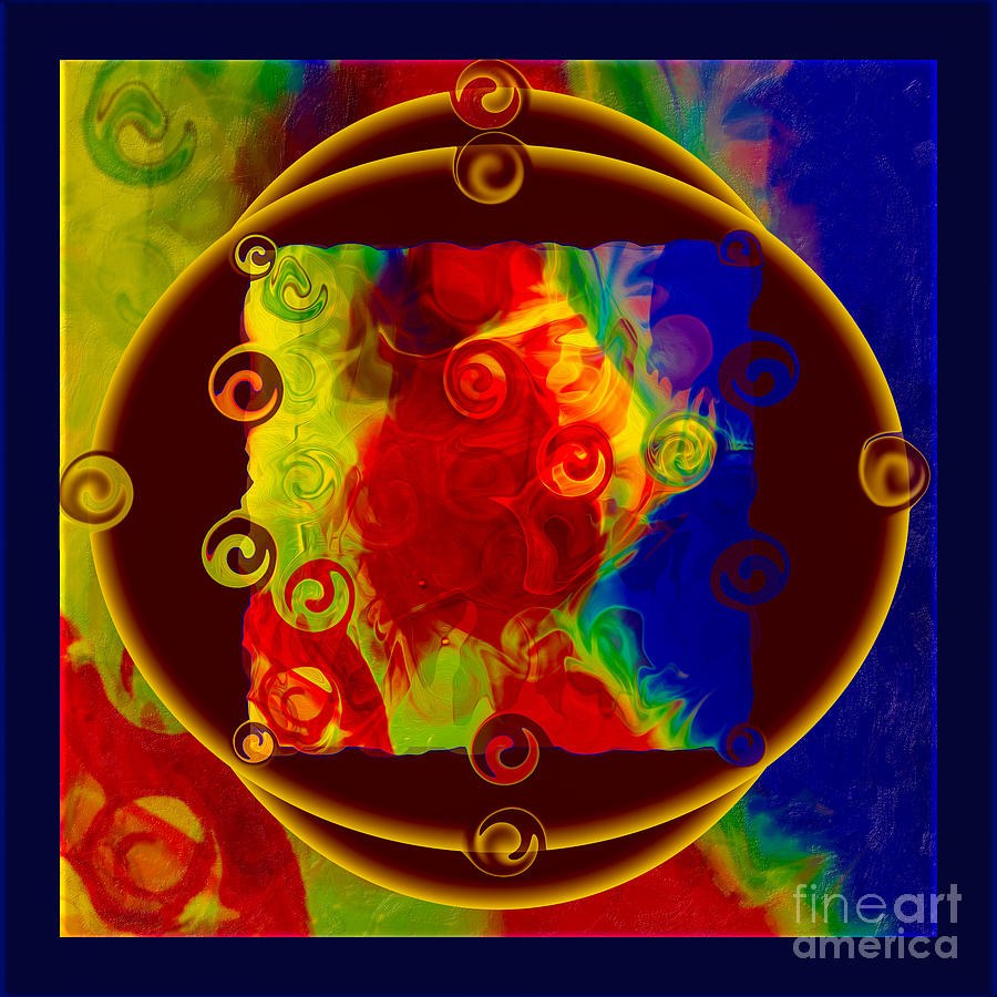 Past Present and Future Abstract Healing Art by Omaste Witkowski