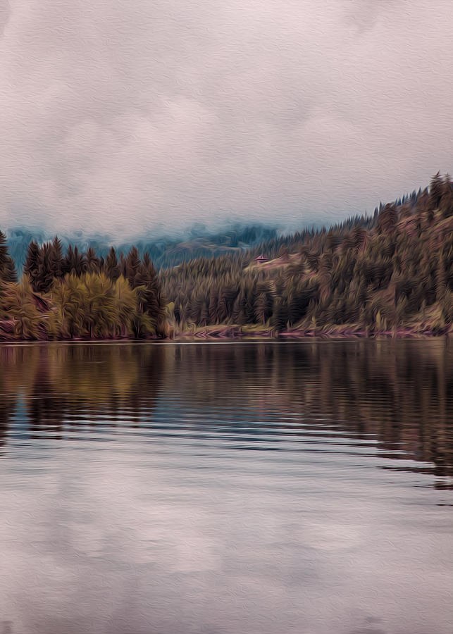 Perfectly Cloudy Lake by Omaste Witkowski