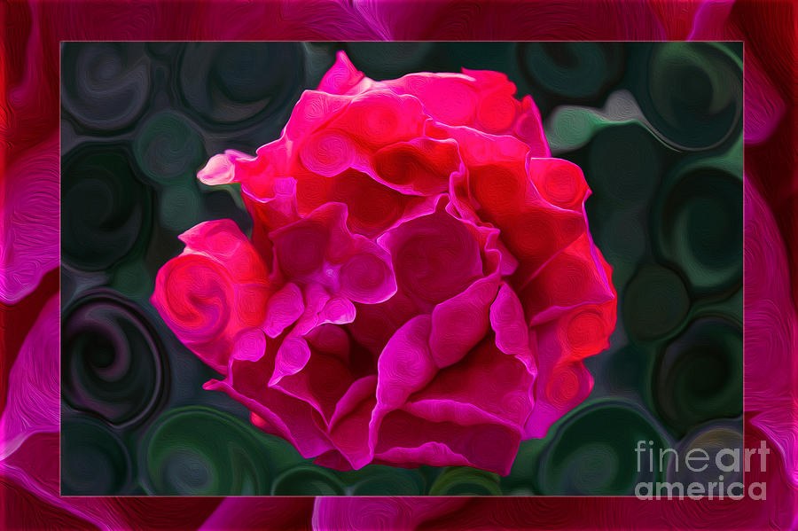 Plentiful Supplies of Pink Peony Petals Abstract by Omaste Witkowski