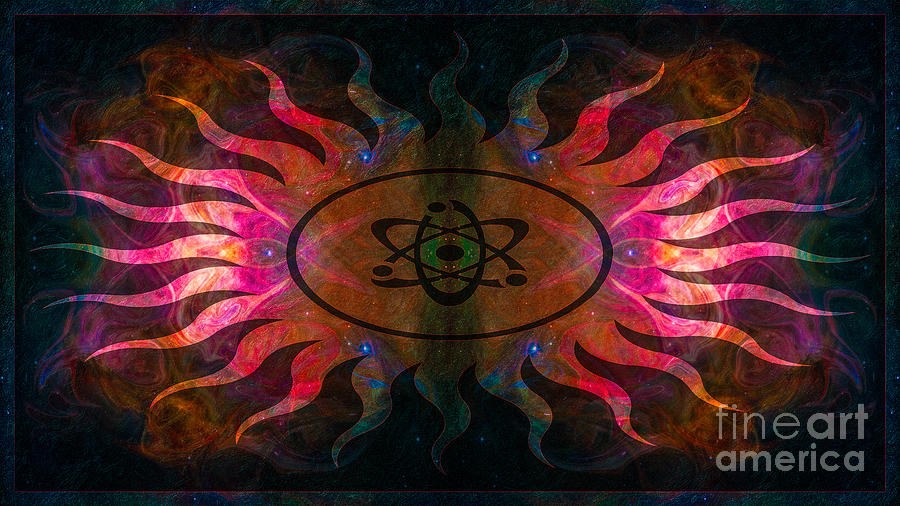 Pondering Nebulous Mysteries Abstract Outer Space Artwork by Omaste Witkowski