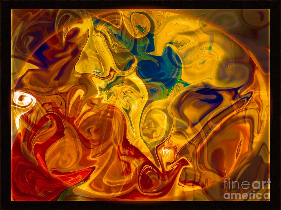 Primal Awareness Abstract Healing Art by Omaste Witkowski