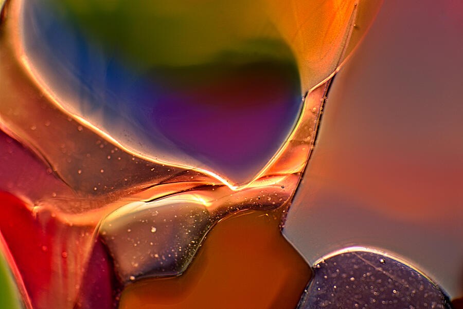 Rainbow Emperor - Vibrant Abstract Glass Macro Photography by Omaste Witkowski