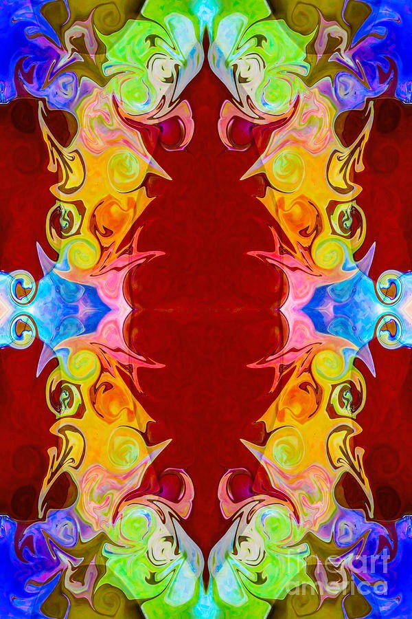 Rainbow Reminders of Life Abstract Pattern Artwork by Omaste Wit by Omaste Witkowski