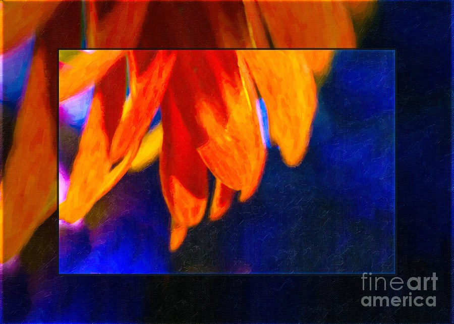 Red and Yellow Bloom in a Blue Paradise by Omaste Witkowski