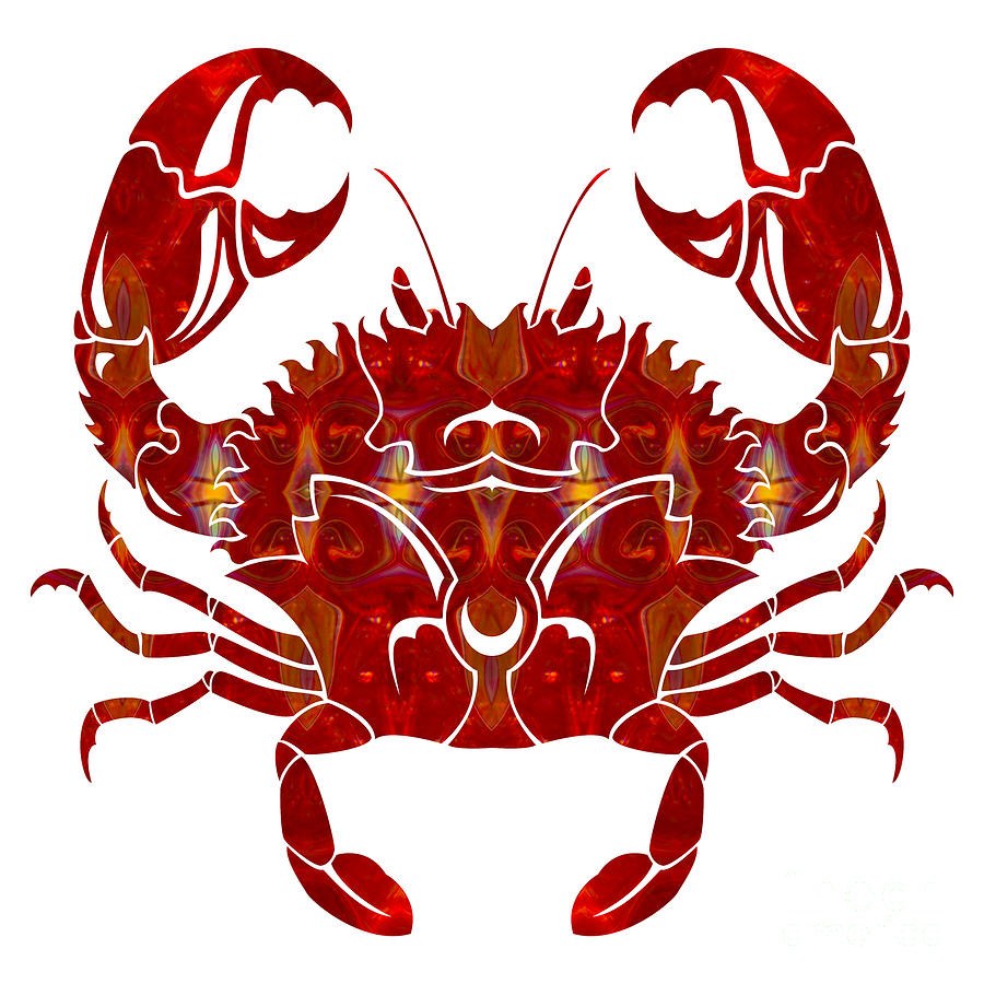 Ember Claw - Crimson Crab Silhouette by Omaste Witkowski