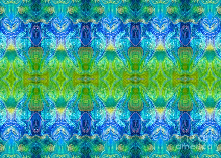 Seaweed And Moonbeams Abstract Bliss Art by Omashte by Omaste Witkowski