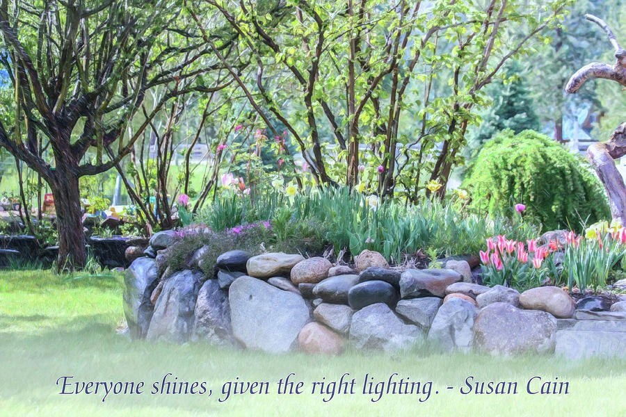 Shining Light - Motivational Water Art by Omaste Witkowski by Omaste Witkowski