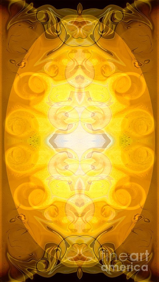 Solar Chakra Energy Abstract Organic Bliss Art by Omaste Witkows by Omaste Witkowski