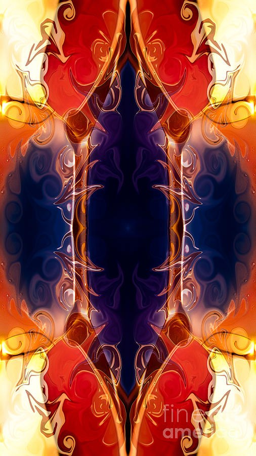 Space Needle Abstract Pattern Artwork by Omaste WItkowski by Omaste Witkowski