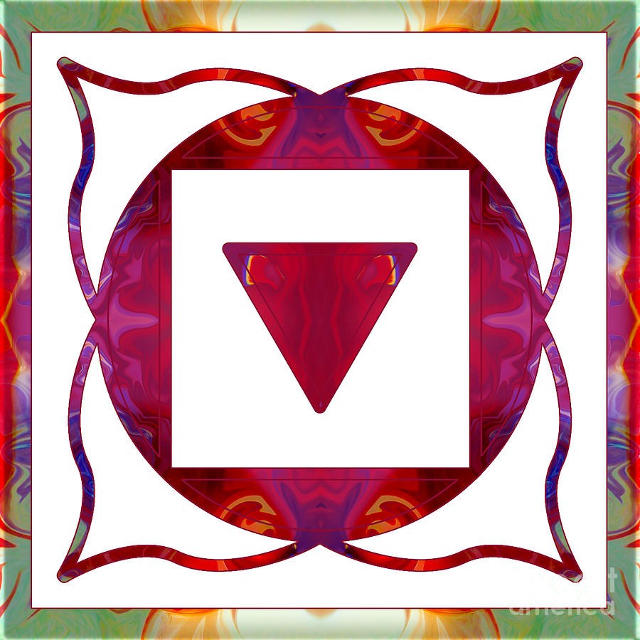 Stabilized Emotions and Thoughtful Feelings Abstract Chakra Art by Omaste Witkowski