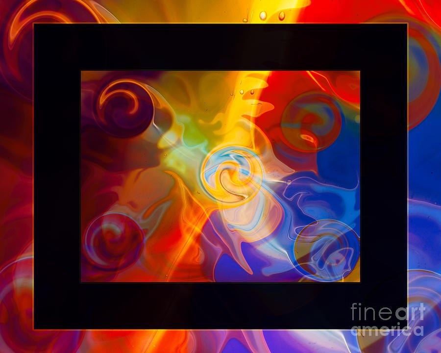 Stars Coming Out At Night Abstract Painting by Omaste Witkowski