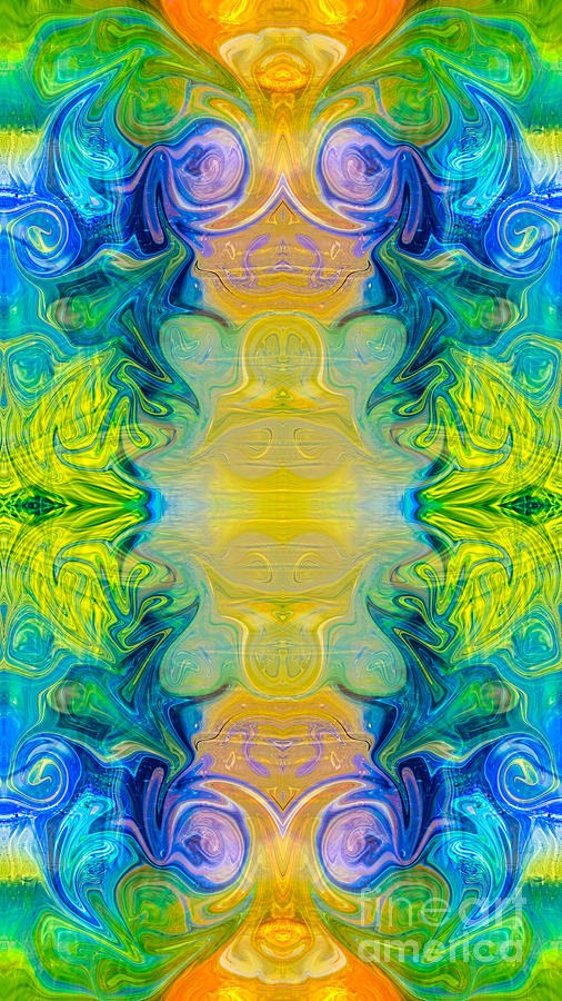 Taking Care Abstract Design Artwork by Omaste Witkowski by Omaste Witkowski