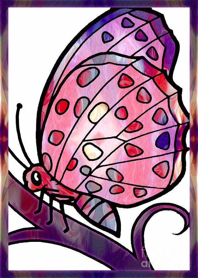 Taking Flight Abstract Butterfly Art by Omaste Witkowski by Omaste Witkowski