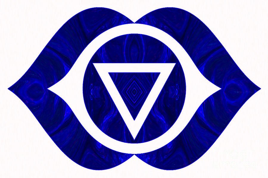 Third Eye Abstract Chakra Art by Omaste Witkowski by Omaste Witkowski