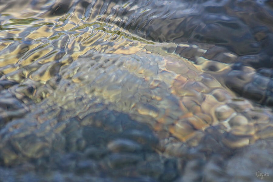 Spring Reflections Methow River Water Abstract by Omaste Witkowski