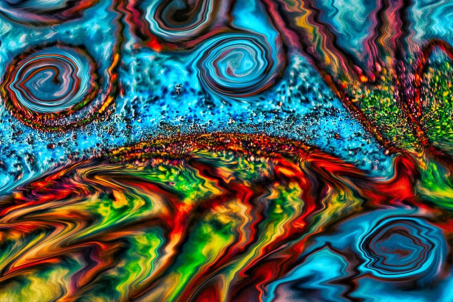 Electric Tides, Turquoise Whirlpools and Molten Ripples by Omaste Witkowski