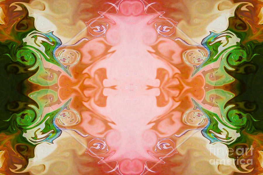 Welcoming New Life Abstract Healing Artwork by Omaste Witkowski by Omaste Witkowski
