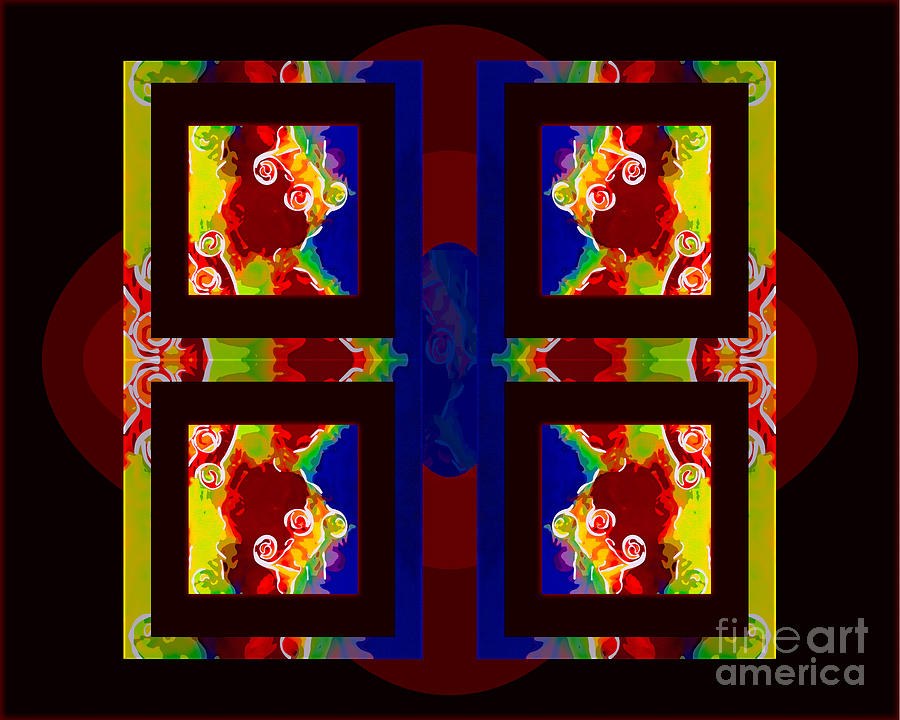 Which Way is Up Abstract Healing Art by Omaste Witkowski