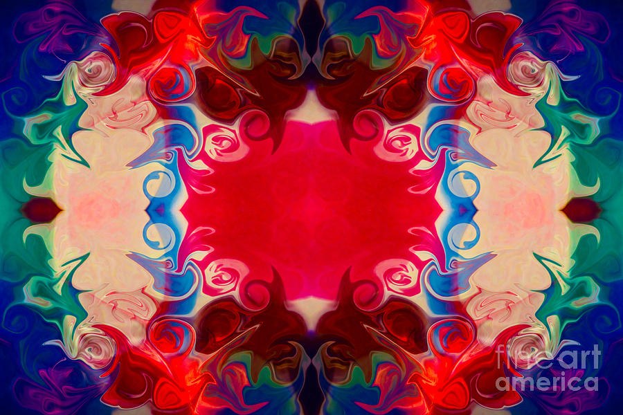 Wings of Wonder Abstract Pattern Artwork by Omaste Witkowski by Omaste Witkowski